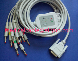 China edan (SE-1/3/12)/biocare 10lead  ekg cable supplier
