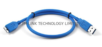 China Blue USB3.0 A-type to USB3.0 micro B-type for print machine cable, 1.5m 2m 3m supplier