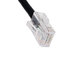 Black waterproof RJ45 male to female extension cable with LED indicator, OEM/ODM welcome supplier