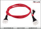 HXT63080 3P 16AWG female to female Red PVC Jacket power cable assemblies supplier