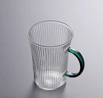 Hand made borosilicate single wall glass milk coffee cup for sale