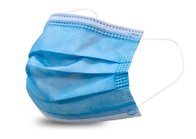 Disposable Medical Mask Easy Breathing Soft Comfortable Material Blue Color