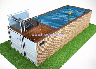 Topshaw Hot Dipped Galvanized Frame Shipping Container Swimming Pool for sale