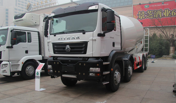 China 12 Wheels Concrete Mixer Truck 10 Cubic Meter 371hp 8X4 White supplier