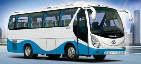 China 90 Passengers Long Distance Mini Van Bus 50 Seats For School Manual Control supplier