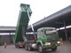 Pull Behind Dump Truck Trailer , Semi Gooseneck Dump Flatbed Trailer 40m3 Loading Weight supplier