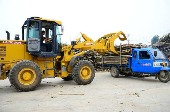 Yellow Large Wheel Loaders , Front Wheel Loader Side Dump Bucket supplier