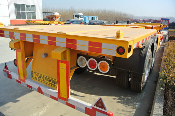 40ft Container Skeleton Semi Trailer Flatbed Tractor Trailer 40000kg Loading Capacity supplier