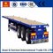 13T Fuwa Axle 40 ton Flat Bed Semi Trailer , Container Semi Trailer Yellow Red Green Blue supplier