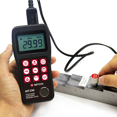 Multi - Mode Paint Thickness Meter , ABS Plastic Digital Thickness Gauge MT190