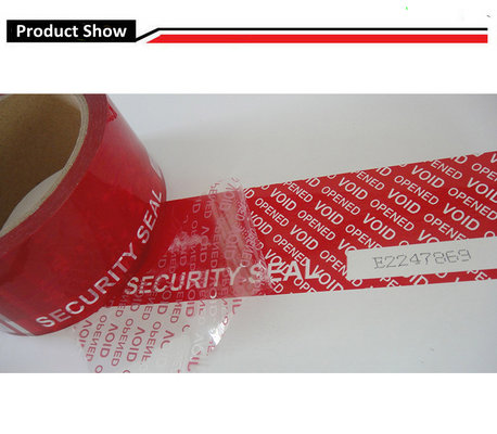 China Partial Transfer OPENED Tape Security VOID tape, Self - Adhesive Security Tamper Seal Tape For Safety Packing Carton supplier