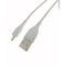 White TPE USB Data Cable USB Charging Cable For Computer, Mobile Phone, Car, Tablet, Power Bank