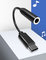 Black TPE External 3.5MM Aluminum Alloy Shell Type C To Female Stereo  Audio Cable More Durable Transmit Better Sound