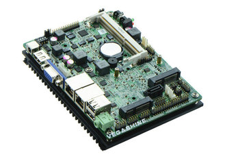 China 3.5 Inch Fanless 4 COM Embedded Industrial Motherboard Onboard AMD T56N Dual-Core CPU supplier