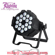 China LED Spotlight RGBWA Colors Wash Par64 DJ Lighting,18x15W LED Parcan DMX Sound Auto-run Control supplier