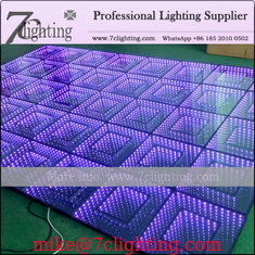 China Magic LED Floor Tile 50*50 Cm 3D Effect LED Infinite Dance Floor supplier