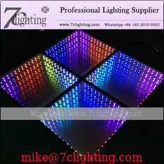 China New 3D Illusions Mirror LED Dance Floor Rental Stage Lighting Supply supplier