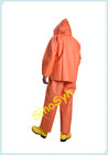 FQ5578 Orange PVC Multifunctional Chemical Protective Split Suit 0.6mm