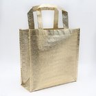 Good sale best price recyclable golden aluminium film shopping embossing non woven bag