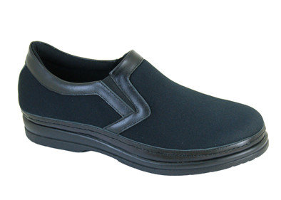 China Genuine Leather Unisex Wide Slip-on Therapeutic Shoes Comfort Shoes Work Shoes Rheumatoid Shoes supplier