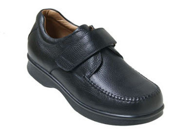 China Mens Genuine Leather Wider Width Arthritis Shoes Comfort Shoes Diabetic Footwear supplier