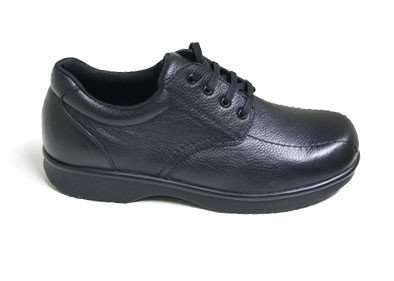 China Mens Genuine Leather Lace-up Wider Width Arthritis Shoes Comfort Shoes Work Shoes supplier