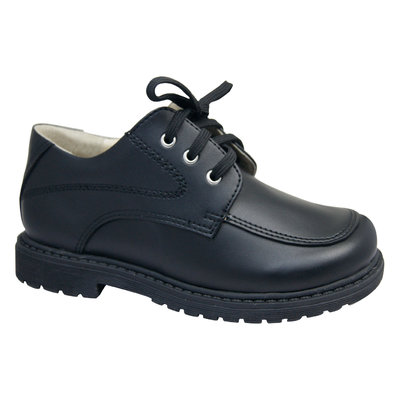 China Black Boy's Wide Width Dress Oxford Shoe Extra Depth School Shoe 11616811 supplier