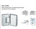 bevel circinate 135 degree bathroom shower door stainless steel glass clamp & glass door hardware fittings WL-8102