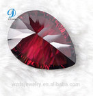 high quality Wuzhoy pear cut synthetic cubic zirconia cz gemstone for jewelry