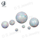 High quality Round shape White synthetic opal stones