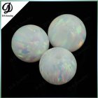 Round shape OP17 white color opal gems