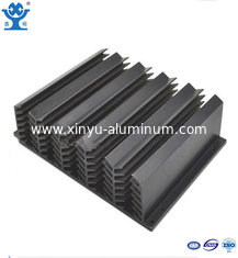 China 6063 Alloy Extruded Aluminium Heatsink Surface Black Temper T3 - T8 supplier