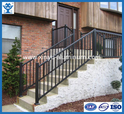 China Top quality black anodized glossy aluminum profile for stair railing supplier