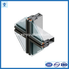 China Chinese new product wood colour aluminium profile rail for sliding door / aluminum railing supplier