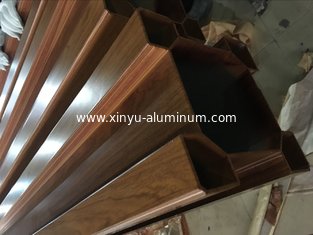 China Wood Transfer Aluminium Window Sash Beam Extruded Profile supplier