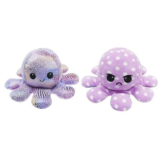 Cute Double Sided Plush Animal Flip Pulpos de Peluche Octopus