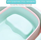 Foldable baby bath tub, Portable infant newborn bath support for 0-5 years