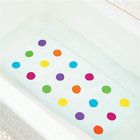 Non-Slip Bathtub Mat Soft Rubber Bathroom Bathmat with Strong Suction Cups (colorful dots)