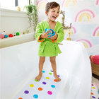 Non-Slip Bathtub Mat Soft Rubber Bathroom Bathmat with Strong Suction Cups (colorful dots)