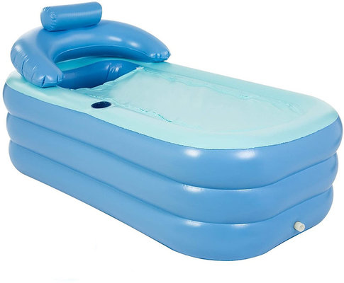 Inflatable bathtub for adults, independent blowers with retractable portable function for adult