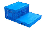 EURO Agricultural Attached Lid Collapsible Plastic Baskets &  Folding Vented Baskets