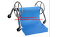 Outdoor Above Ground Manual Roller For Swimming Pool Cover Aluminium And SS Material supplier