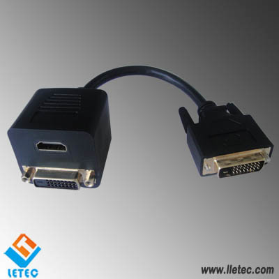 LM010 DVI 24+1 - HDMI + DVI 24+1 Adapter cable