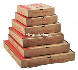 China Various Size Corrugated Printed Food Grade Craft Paper Pizza Box supplier