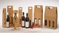 Custom folding corrugated wine box with color hotstamping for 1 bottle/2 bottles/3 bottles supplier