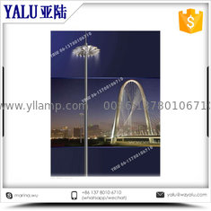 China 20m 25m 30m 35m 40m 45m 50m galvanized Q235 steel polygonal high mast lighting poles for sport center supplier