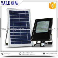 China N500E F motion sensor 120 leds solar power waterproof IP 65 solar street flood light supplier