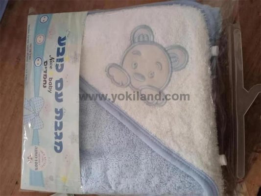 China YKT7056 100% cotton baby hooded towel supplier
